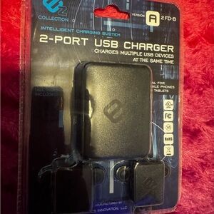 EZ Collection 2-Port USB Charger
